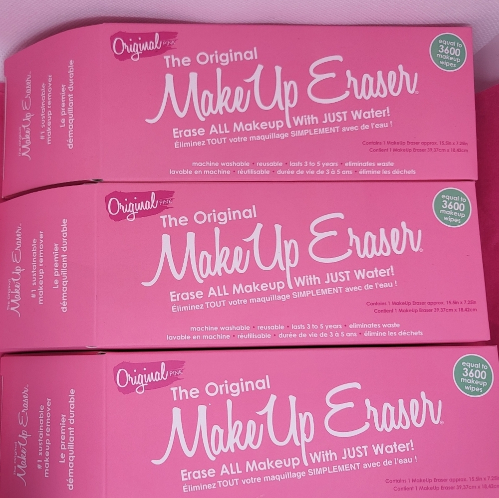 MakeUp Eraser 3 Pack Full Size, New in Box